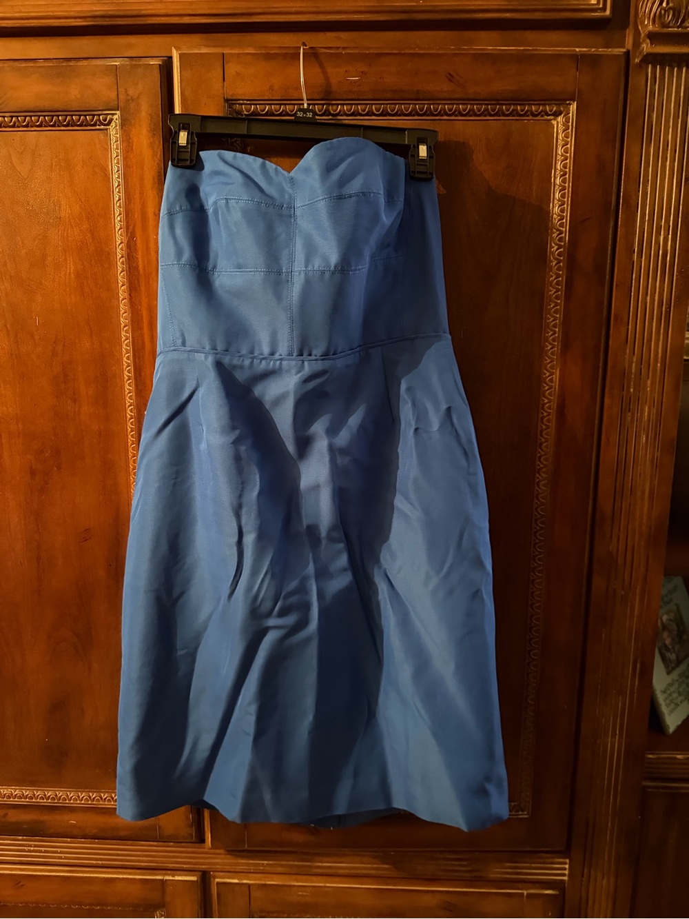 J crew Strapless Blue A‑Line Dress